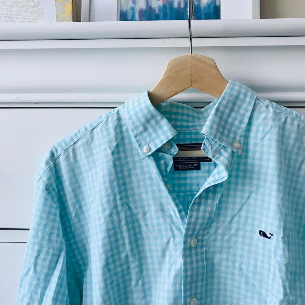 Vineyard Vines Blue Checkered Button-Down